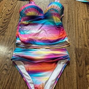 Colorful women’s bathing suit
